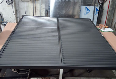 Aluminum shutter door