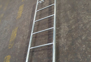 Lead iron climbing ladder